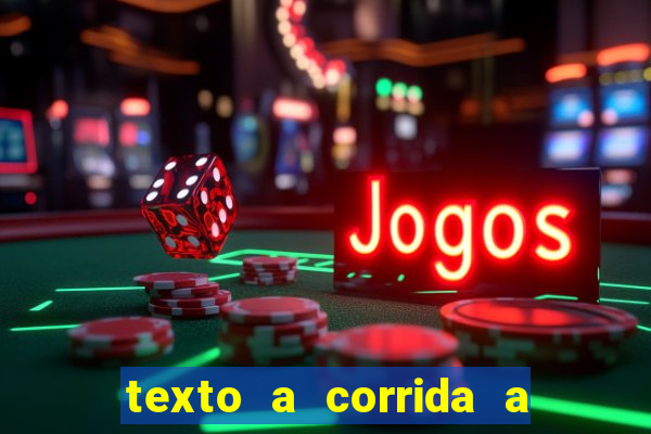 texto a corrida a lagarta lili